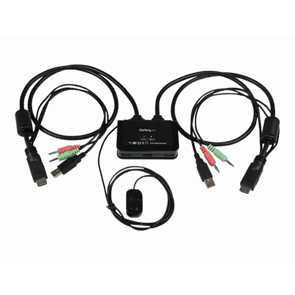 2 Port USB HDMI Cable KVM Switch