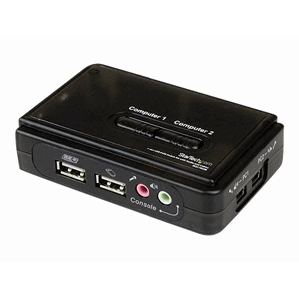 2 Port USB KVM Switch w/Audio & Cables