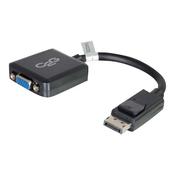 20cm DisplayPort M to VGA F BLK