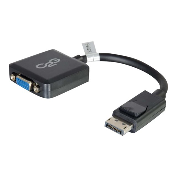20cm DisplayPort M to VGA F BLK
