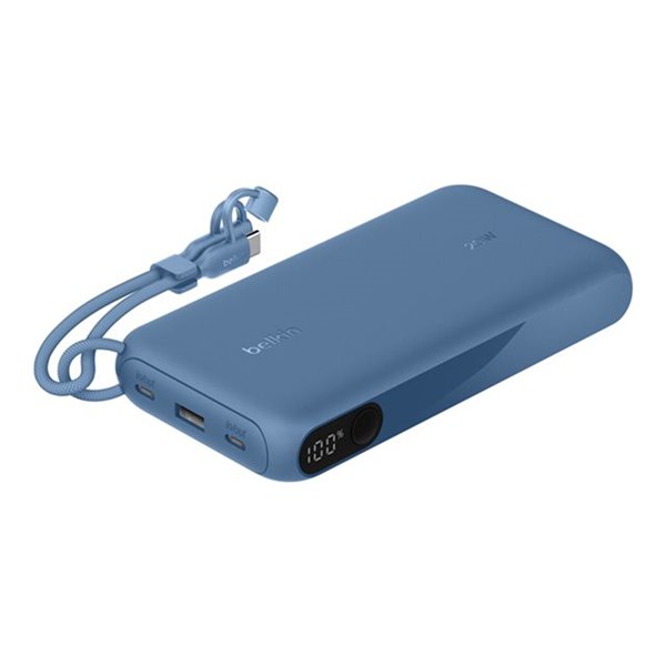 20k PD20W Pwr Bank w Display Blue