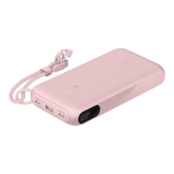 20k PD20W Pwr Bank w Display Pink