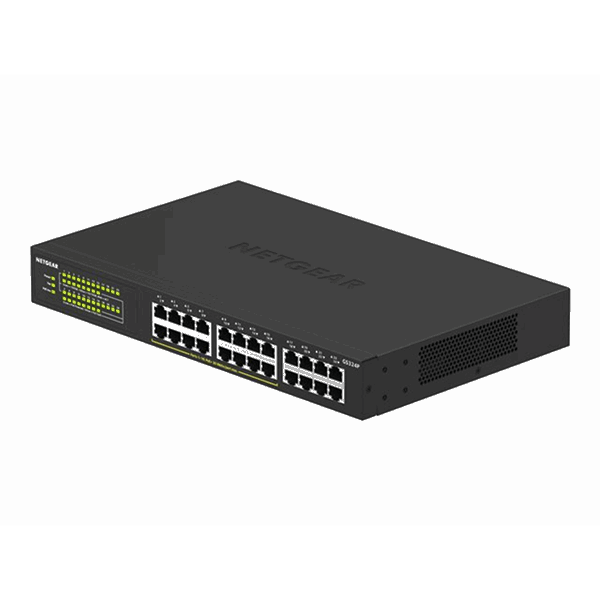 24-Port Gigabit Ethern Unmngd PoE+Swtch