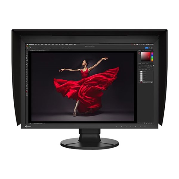 24i 1920 x 1200 pixel USB hub USB-C DP HDMI connectors light hood included color black