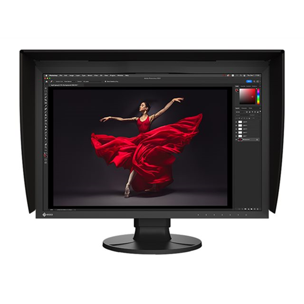 24i 1920 x 1200 pixel USB hub USB-C DP HDMI connectors light hood included color black