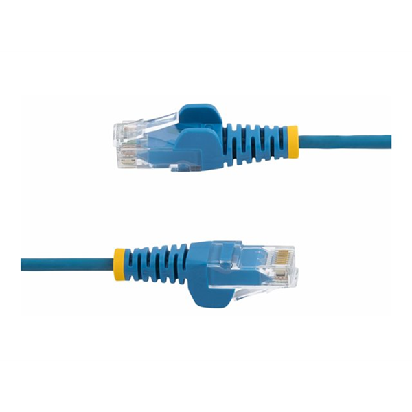 25cm Blue Slim CAT6 Ethernet Cable