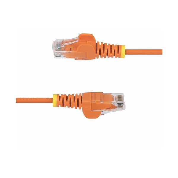 25cm Orange Slim CAT6 Ethernet Cable