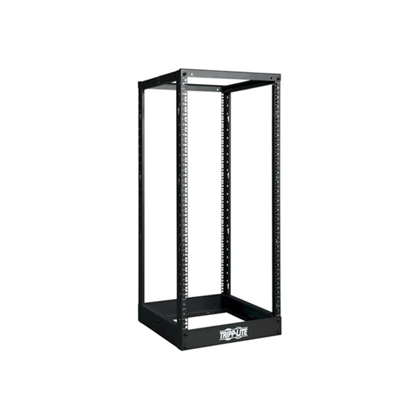25U SmartRack 4-Post Open Frame Rack Organize and Secure Network Rack Equipment