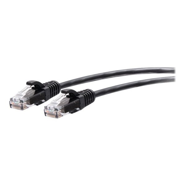 2FT/0.6M CAT6A SLIM PATCH 28AWG BLACK