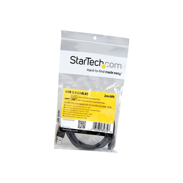 2m 1.8m Slim USB 3.0 Micro B Cable