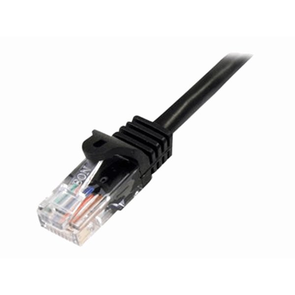 2m Black Snagless UTP Cat5e Patch Cable