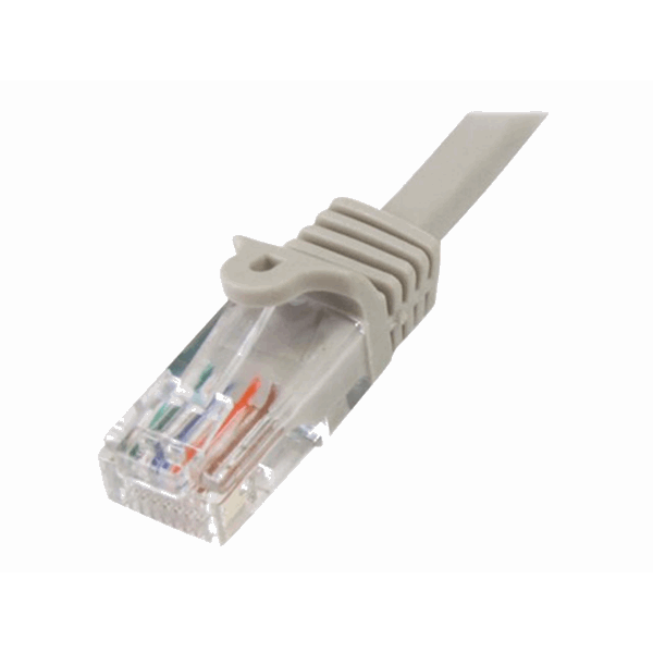 2m Gray Snagless UTP Cat5e Patch Cable