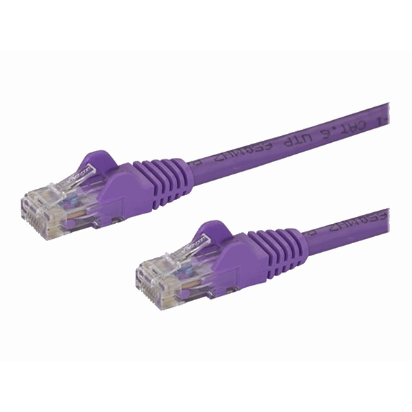 2m Purple Snagless UTP Cat6 Patch Cable