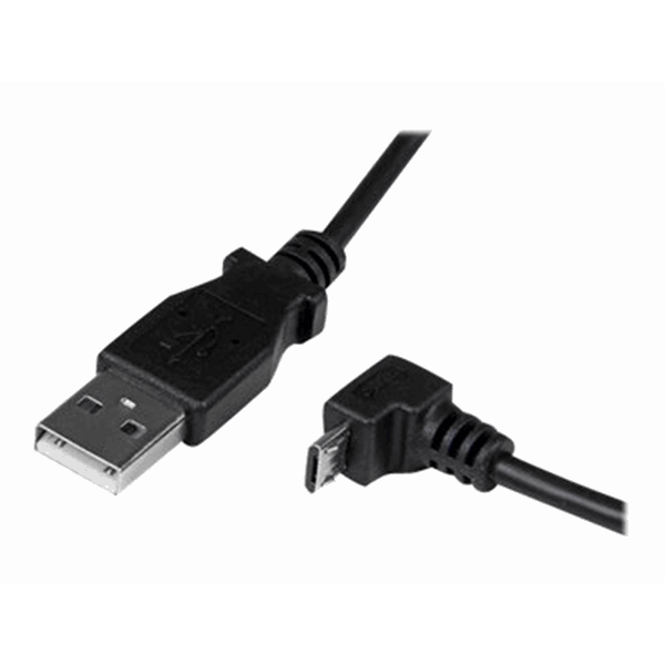 2m USB to Down Angle Micro USB Cable