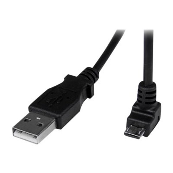 2m USB to Down Angle Micro USB Cable