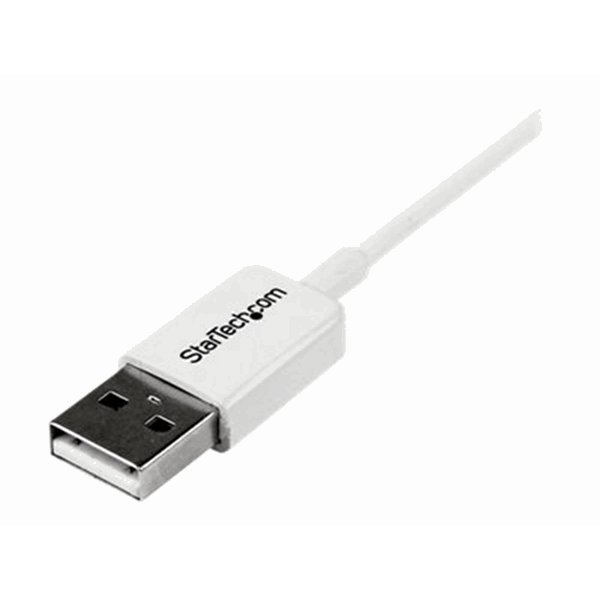2m White Micro USB Cable - A to Micro B