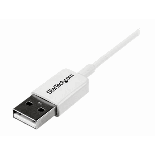 2m White Micro USB Cable - A to Micro B