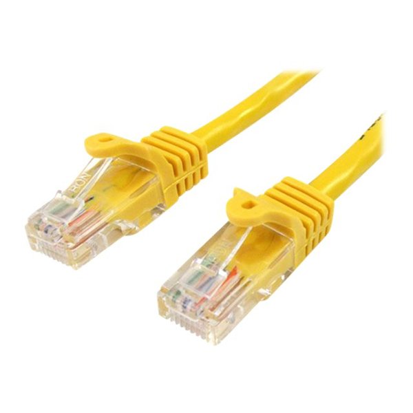 2m Yellow Snagless UTP Cat5e Patch Cable