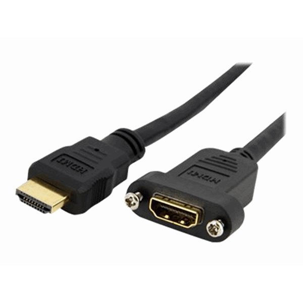 3 ft HDMI Cable for Panel Mount - F/M