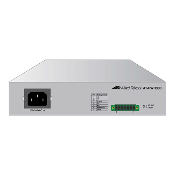 300W AC/DC Hot Swappable Power Supply dedicated for AT-x320 and AT-GS980EM EU Power Cord and designated DC cable are included 300W AC/DC Hot Swappable Power Supply dedicated for AT-x320 and AT-GS980EM EU Power Cord and designated DC cable are included