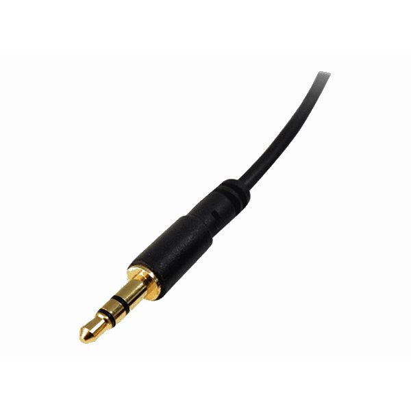 30cm Slim 3.5mm Stereo Audio Cable- M/M