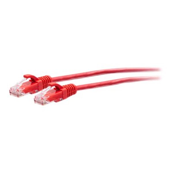 3FT/0.9M CAT6A SLIM PATCH 28AWG RED