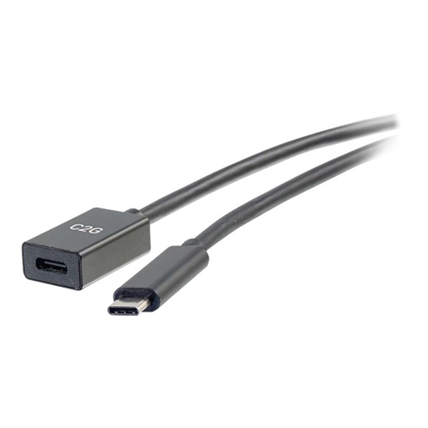 3ft USB C M/F Cable Ext 3.2 Gen2 10G 3A