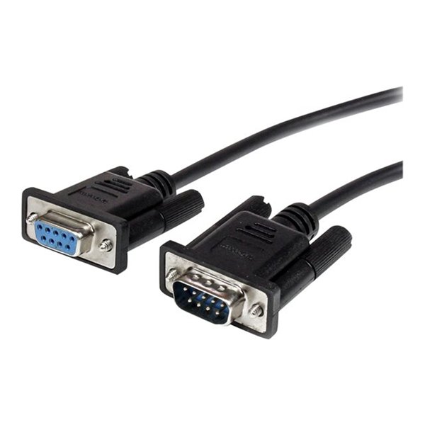 3m Straight Through Serial Cable M/F BK