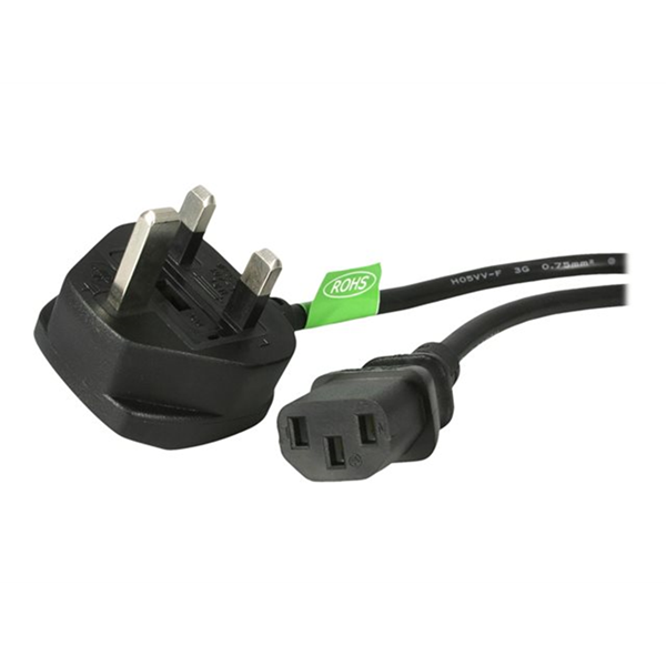 3m UK Power Cord - 3 Pin Mains Lead