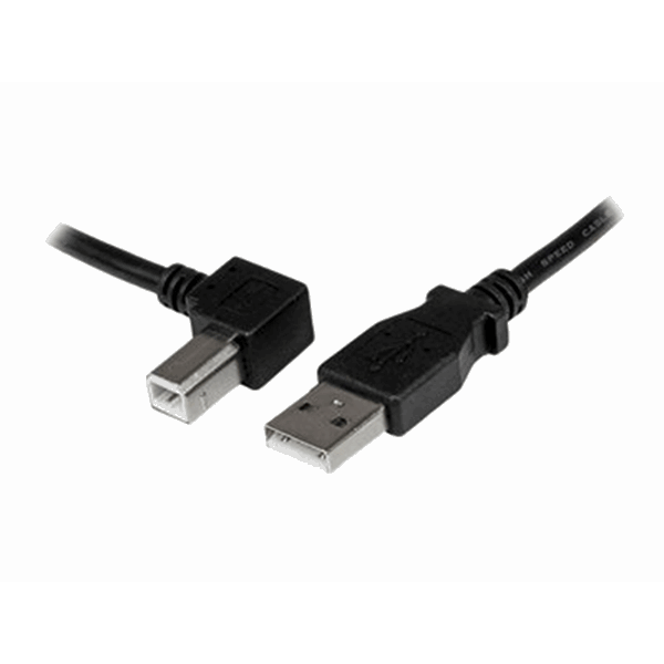 3m USB 2.0 A to Left Angle B Cable M/M