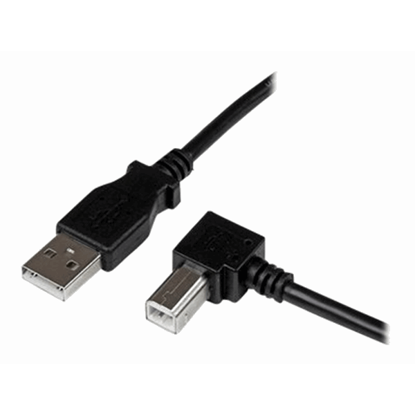 3m USB 2.0 A to Right Angle B Cable M/M