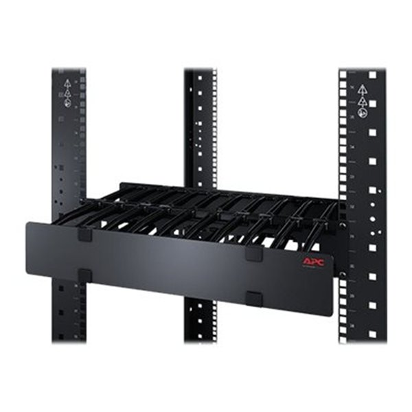 3U Horizontal Cable Manager 6i Fingers top and bottom