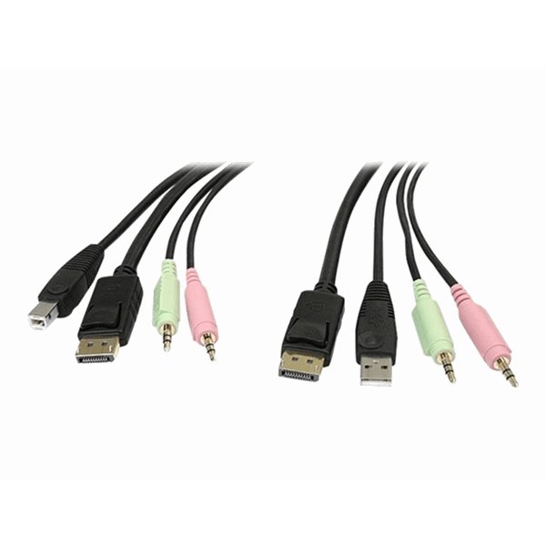 4-in-1 USB DisplayPort KVM Switch Cable