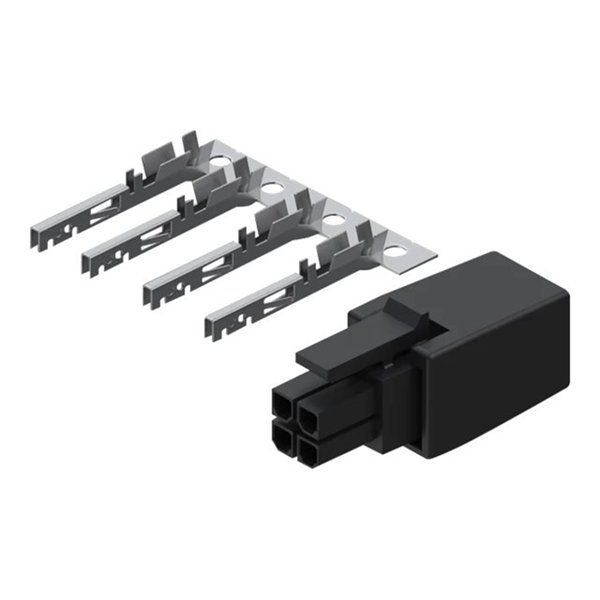 4-PIN plug with contact terminals 4-PIN plug with contact terminals