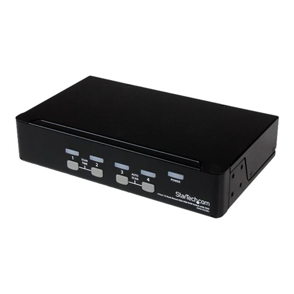 4 Port 1U Rackmount USB KVM Switch