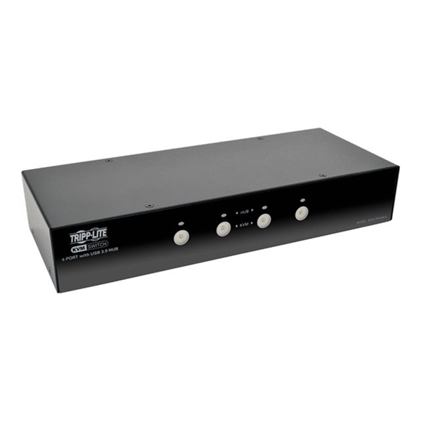 4-Port DisplayPort KVM Switch with Audio Cables and USB 3.0 SuperSpeed Hub