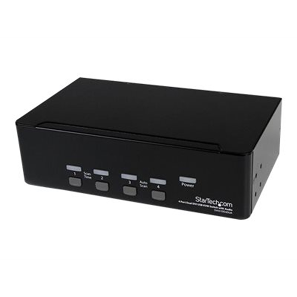 4 Port Dual DVI USB KVM Switch