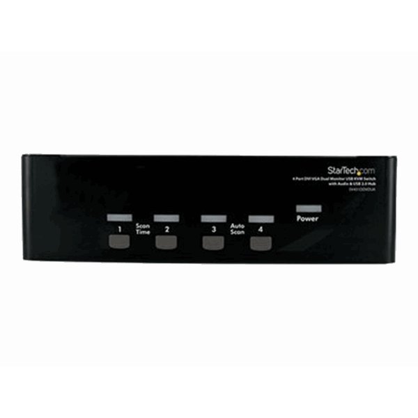 4 Port DVI VGA Dual Monitor KVM Switch