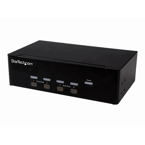 4-port KVM Switch w/Dual VGA - USB 2.0
