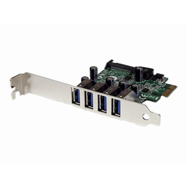 4 Port PCI Express PCIe USB 3.0 Card