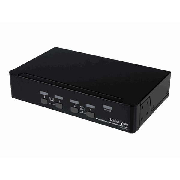 4 Port USB DisplayPort KVM Switch