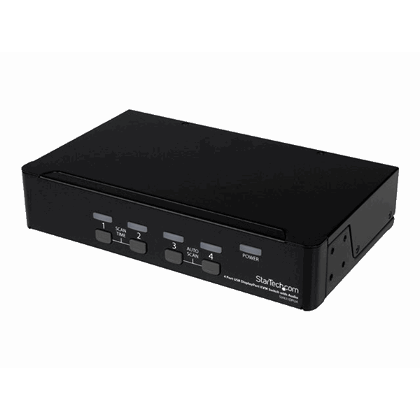 4 Port USB DisplayPort KVM Switch