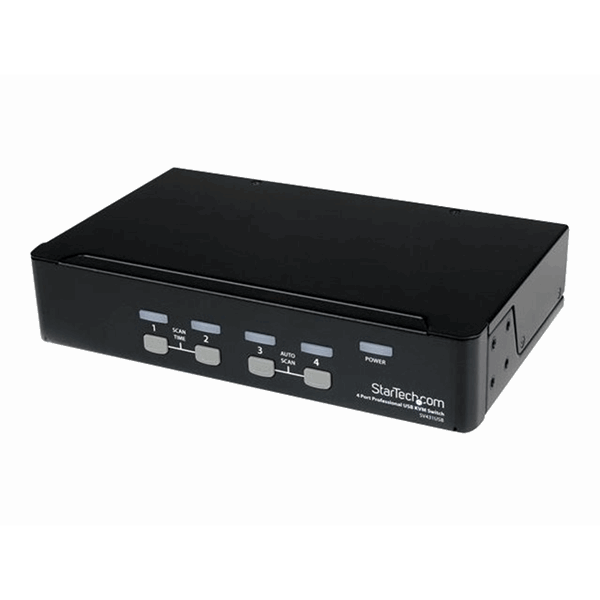 4 Port VGA USB KVM Switch with Hub