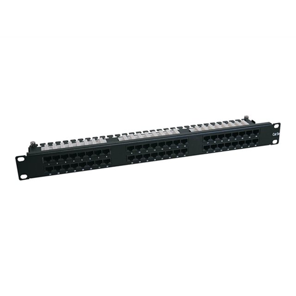 48-Port 1U Rack-Mount Cat6 Cat5 High Density 110 Patch Panel 568B RJ45 EthernetTAA