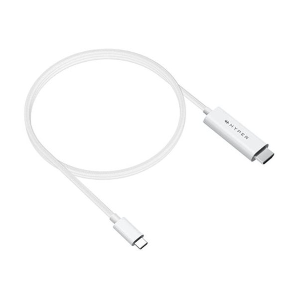 4K USB-C to HDMI Cable White 4K USB-C to HDMI Cable White
