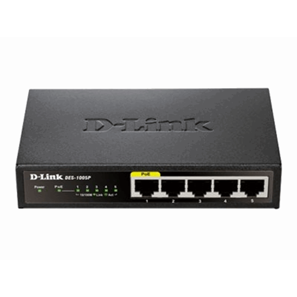 5-Port Fast Ethernet PoE Desktop Switch