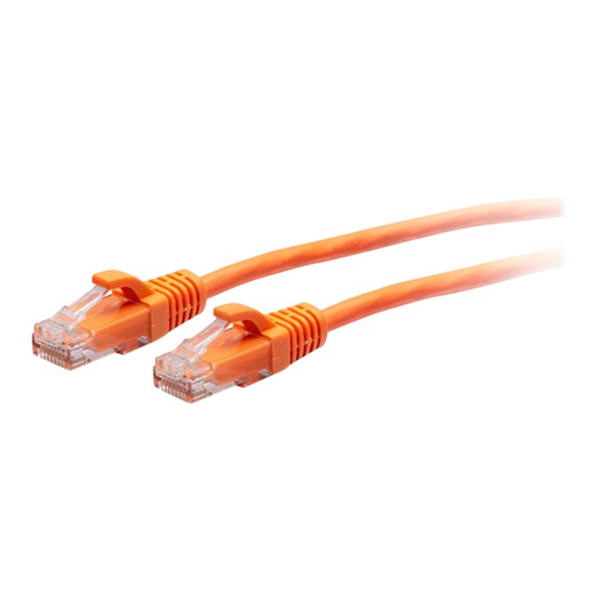 5FT/1.5M CAT6A SLIM PATCH 28AWG ORANGE