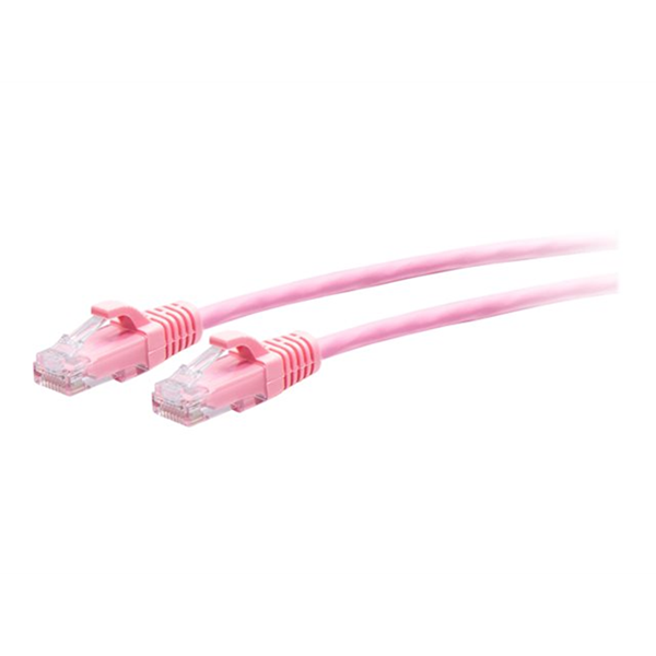 5FT/1.5M CAT6A SLIM PATCH 28AWG PINK