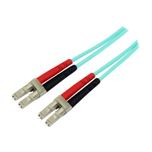 5m 10 Gb Aqua Fiber Patch Cable LC/LC