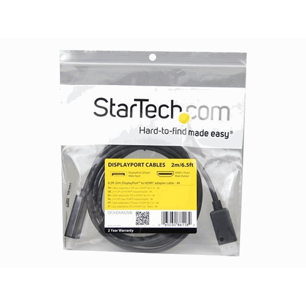 6 ft DisplayPort to HDMI converter cable